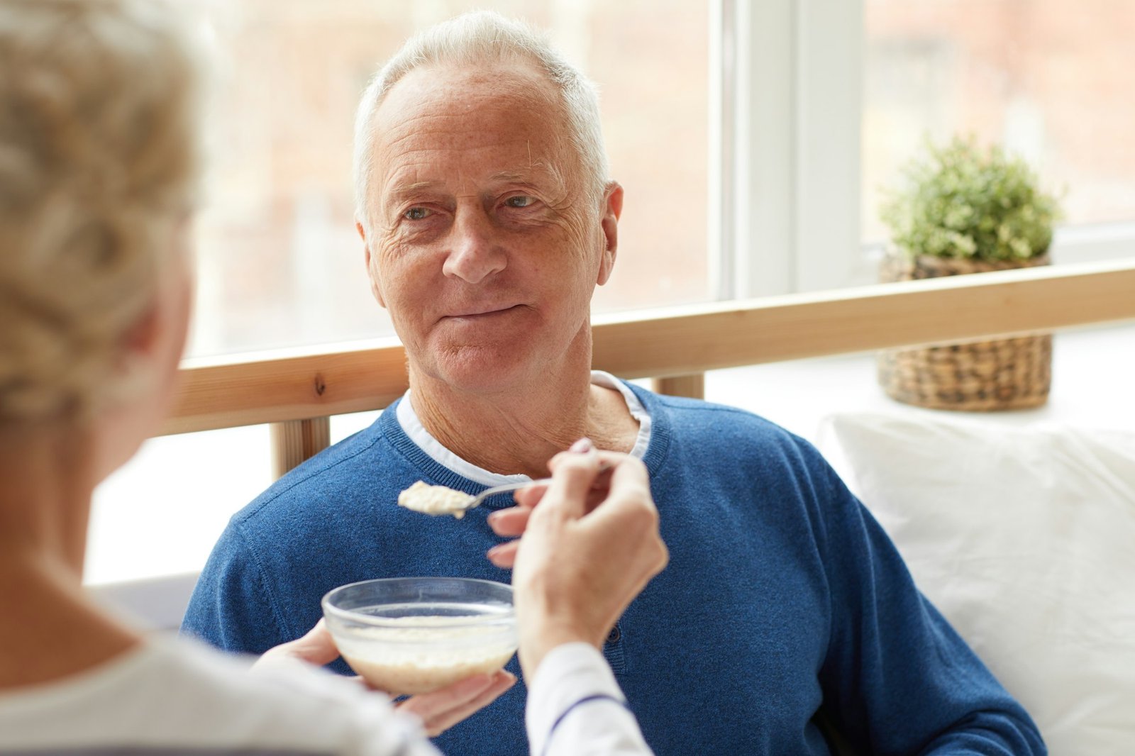 Elderly Man in Recovery